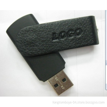 2013 Swivel Leather USB Flash Drive